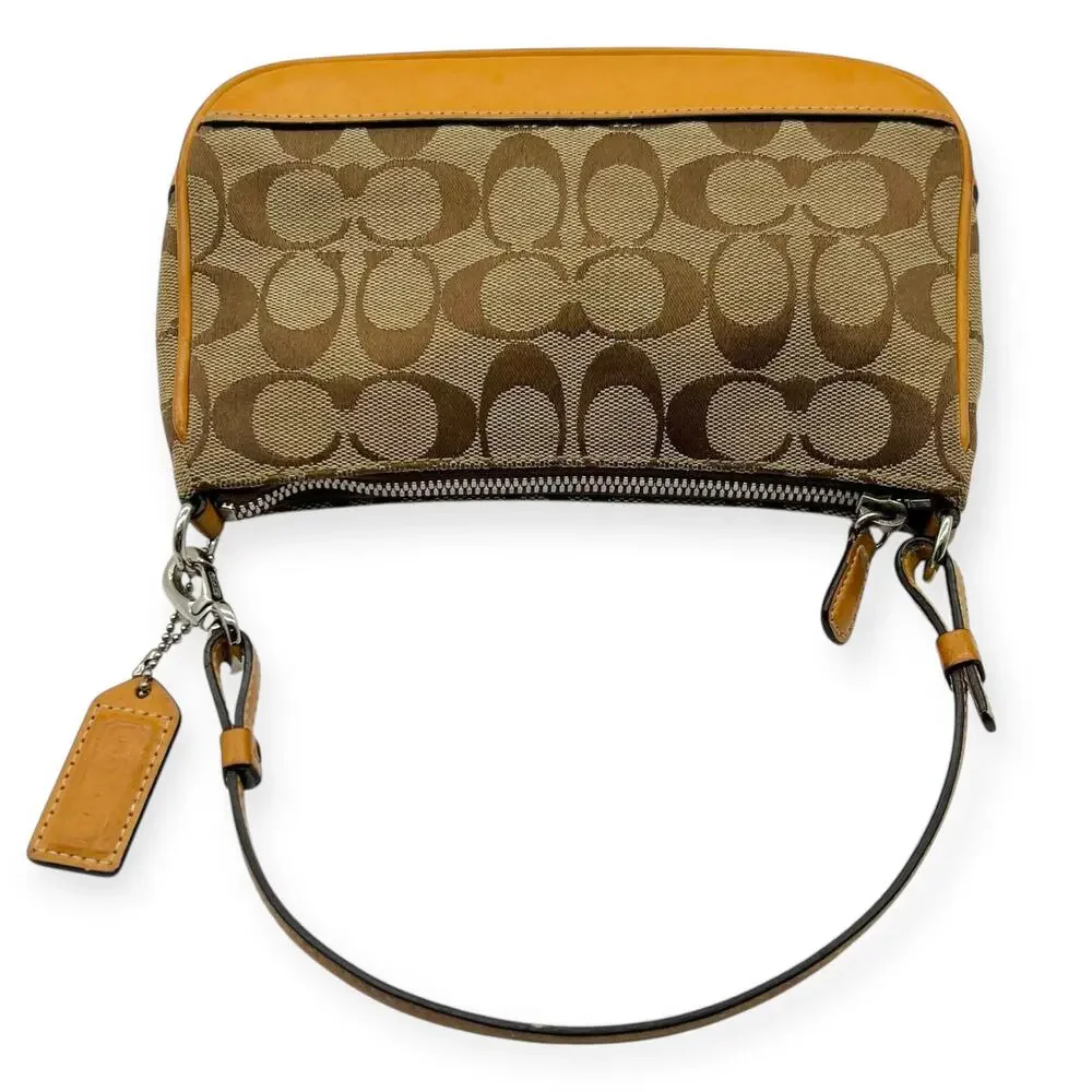 Coach Brown and Tan Mini Bag - Picture 7 of 11